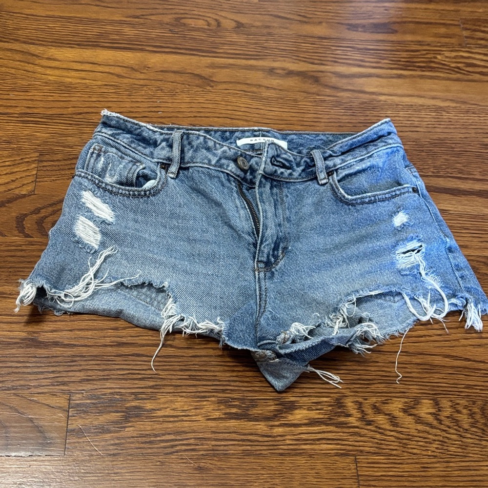 PacSun Blue Distressed Jean Shorts